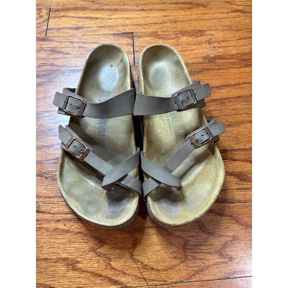 Birkenstock Mayari Mocha Birko-Flor Toe Loop Sandals Brown Women 37 L6 M4